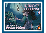 Intricate Coloring 4: A Day in the Life of a Potion Maker
