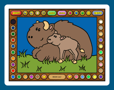 Coloring Book 10: Baby Animals screen shot