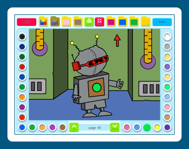 Windows 8 Coloring Book 14: Robots full