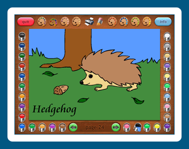 Coloring Book 18: Forest Babies software