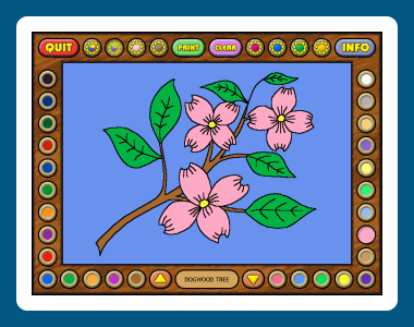 Coloring Book 4: Plants 4.22.11 screenshot