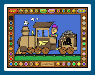 Coloring Book 5: Alphabet Train 4.22.41 screenshot