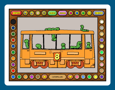 Coloring Book 6: Number Trains screen shot