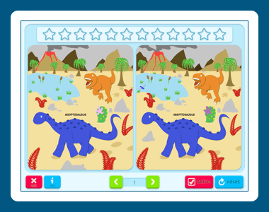 Find the Difference Game 2: Dinosaurs software