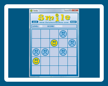 Turn all the frowns to smileys in this puzzle game.